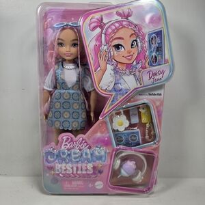 Barbie Dream Besties Daisy Jean Doll - Pink Hair, Blue Floral Dress